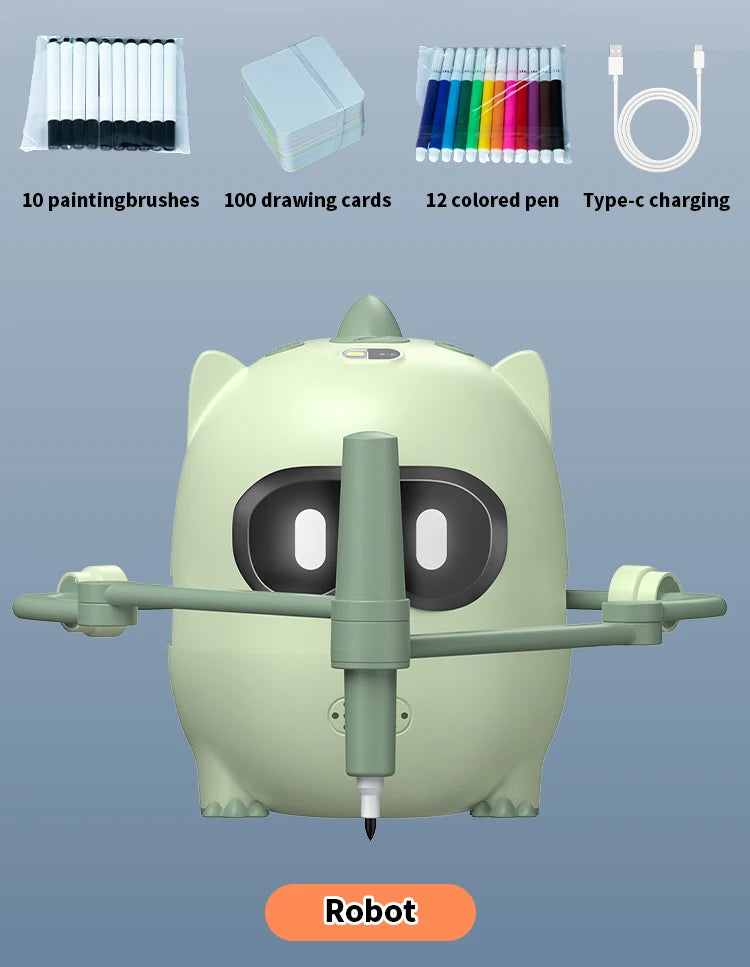 Smart Drawing Robot for Kids Interactive STEM Creative Toy Teaching Aids Perfect for Home Learning & Gifting for Beginners