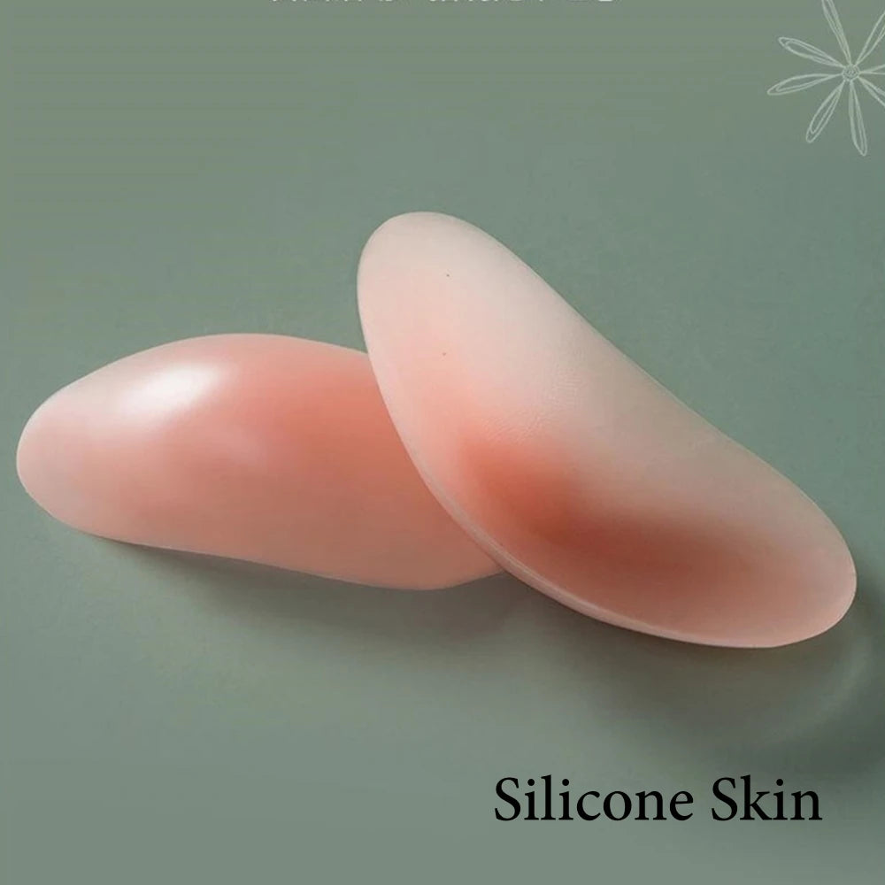 3D Self Adhesive Silicone Shoulder Pad Naturally Soft Breathable Anti-Slip Sponge Shoulder Push-up Pad DIY Clothes Sewing Tools