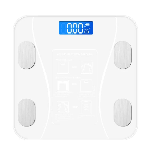 Body Fat Scale Smart Wireless Digital Bathroom Weight Scale USB Charging Body Composition Analyzer Bluetooth Bathroom Scale