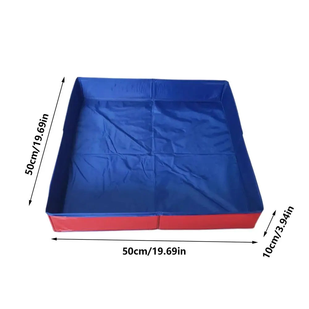 50x50cm PVC Folding Pet Swimming Pool Dog Cat Kiddie Wading Pool Pet Puppy Bathing Tub Summer Outdoor Backyard Water Fun Toys