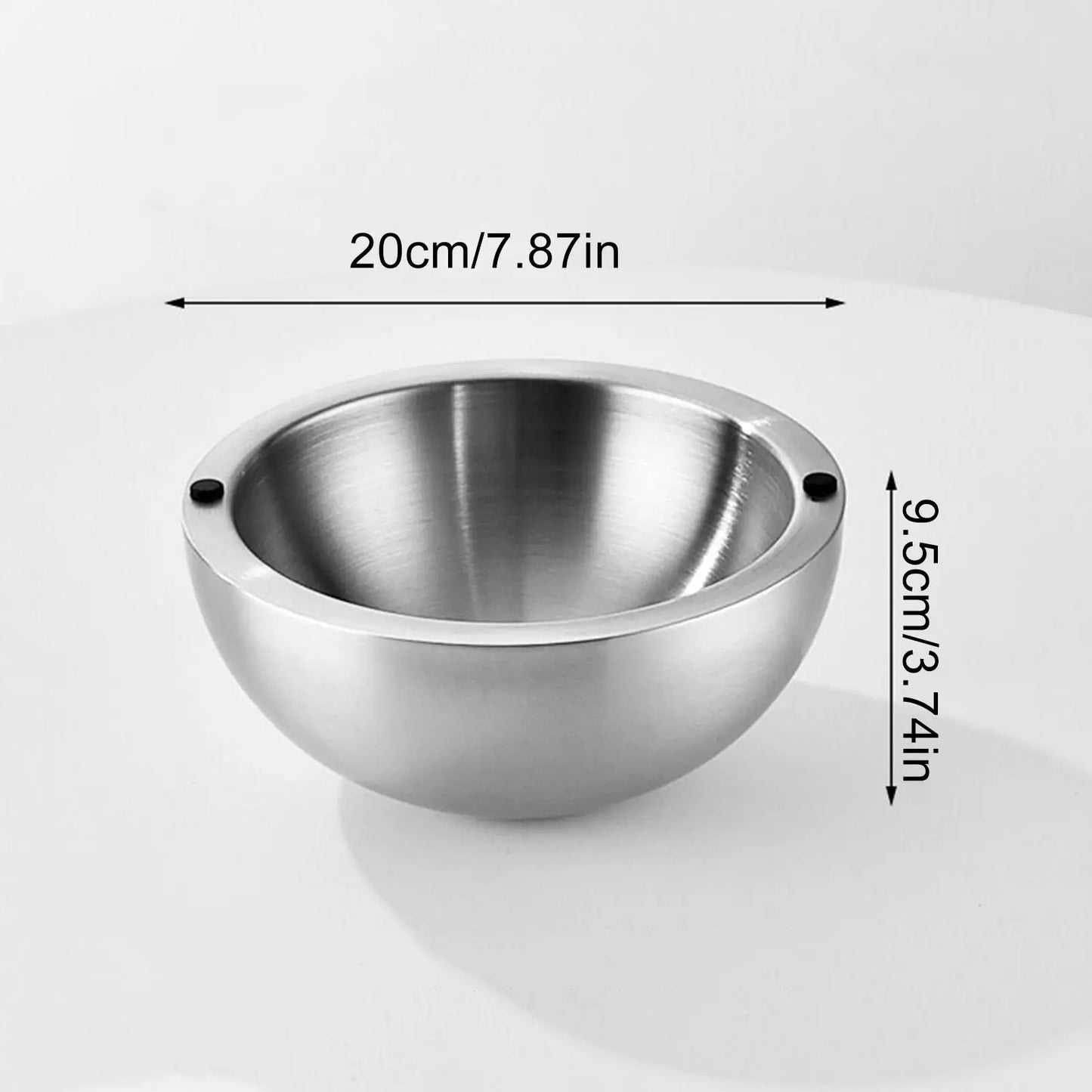 Chilled Serving Bowl Double walled stainless steel thick insulated bowl Insulated Dip Chiller Bowl for Sauces Guacamole Salad