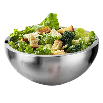 Chilled Serving Bowl Double walled stainless steel thick insulated bowl Insulated Dip Chiller Bowl for Sauces Guacamole Salad