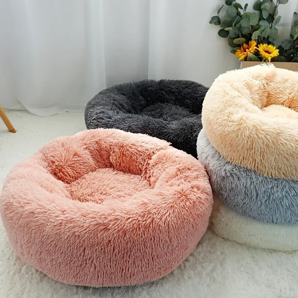 Super Soft Dog Bed Plush Cat Mat Dog Beds For Large Dogs Bed Labradors House Round Cushion Pet Product Accessories