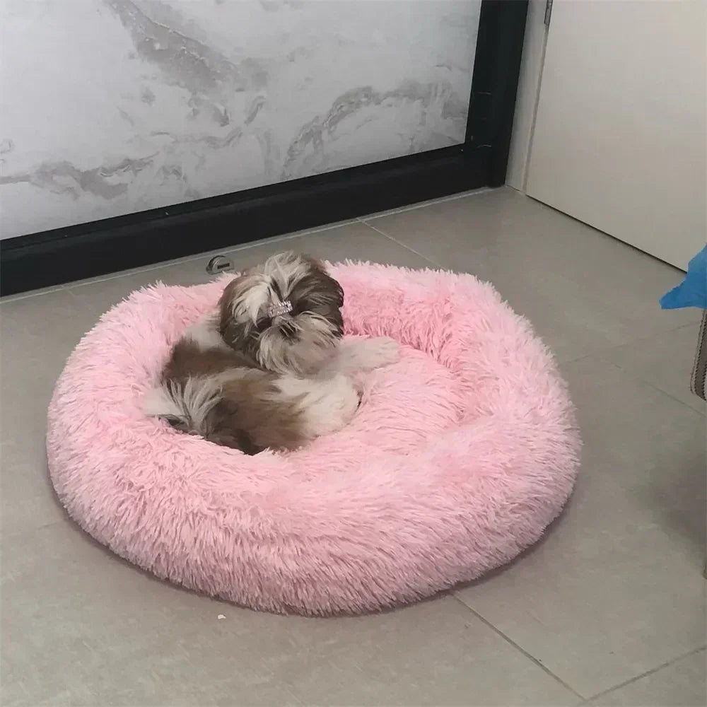 Super Soft Dog Bed Plush Cat Mat Dog Beds For Large Dogs Bed Labradors House Round Cushion Pet Product Accessories