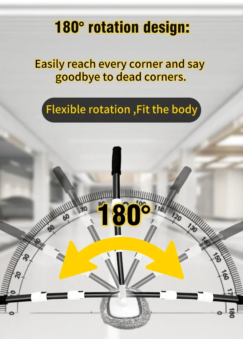 Car Wash Brush Car Cleaning Brush Telescoping Long Handle Mop Soft Hair Chenille Broom Universal Window Wash Auto Accessories