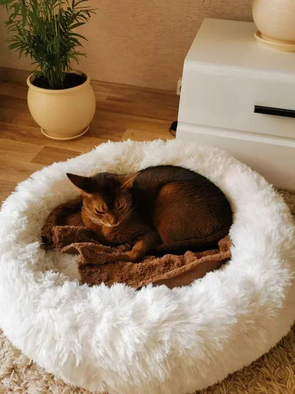 Super Soft Dog Bed Plush Cat Mat Dog Beds For Large Dogs Bed Labradors House Round Cushion Pet Product Accessories