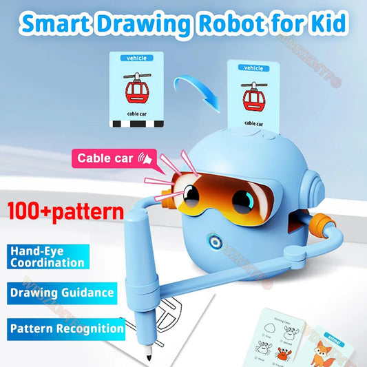 2026 new Educational Drawing Robot For Kids Interactive Learning For Early Childhood Enlightenment Christmas Gift
