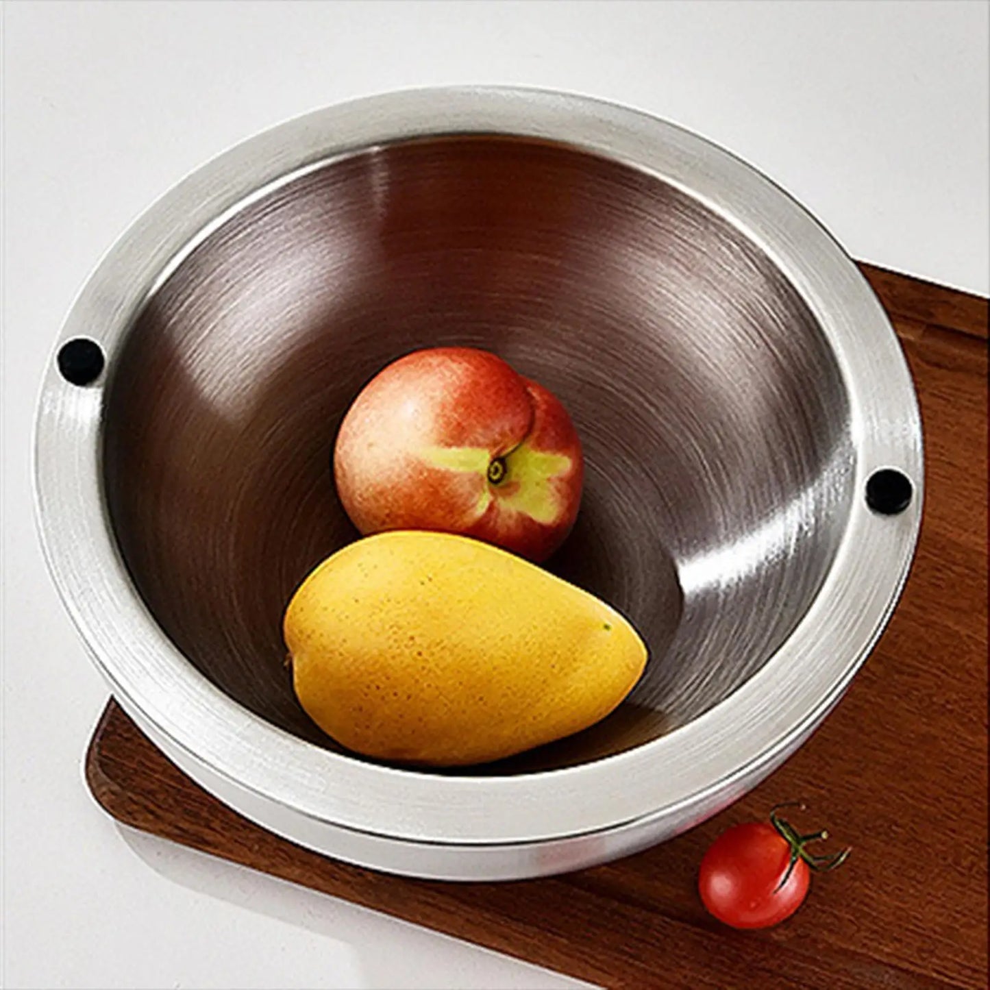 Chilled Serving Bowl Double walled stainless steel thick insulated bowl Insulated Dip Chiller Bowl for Sauces Guacamole Salad