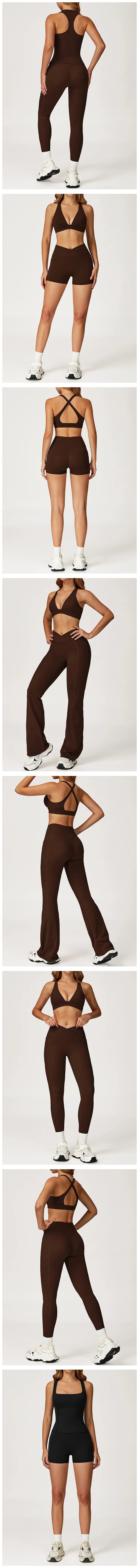 Yoga Set 2 Pieces Workout Outfits Women Clothes Fitness Sportswear Gym Tracksuit High Waist Leggings Sports Bra Athletic Wear