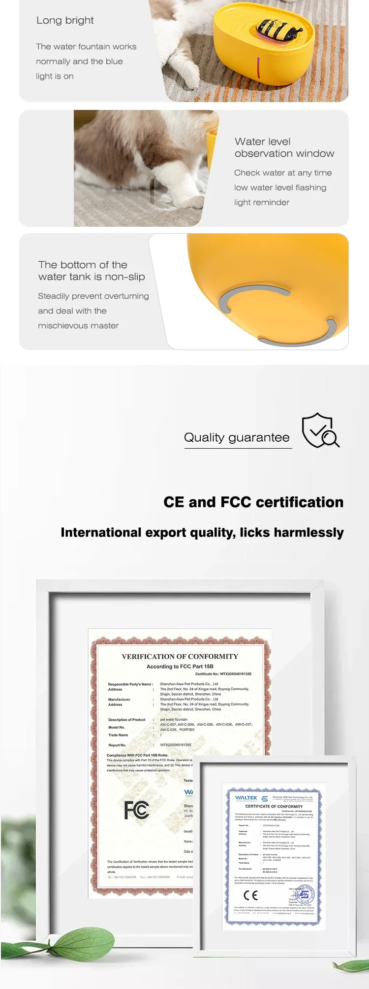 Cat Water Fountain Auto Filter USB Electric Mute Bee Drinker Bowl Cats Dog 2L Recirculate Filtring Drinker Pet Water Dispenser