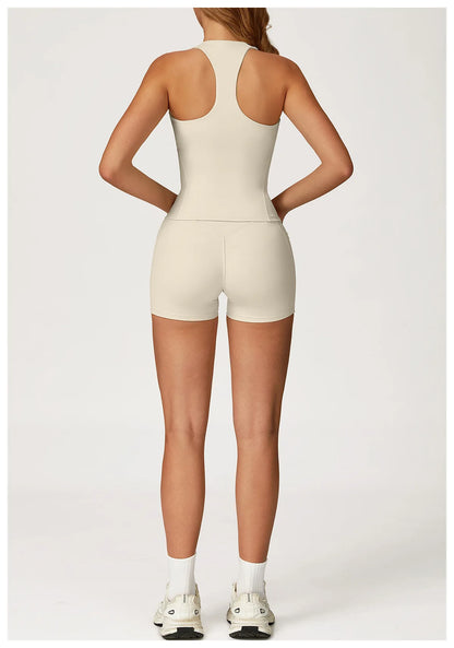 Yoga Set 2 Pieces Workout Outfits Women Clothes Fitness Sportswear Gym Tracksuit High Waist Leggings Sports Bra Athletic Wear