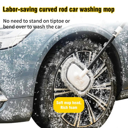Car Wash Brush Car Cleaning Brush Telescoping Long Handle Mop Soft Hair Chenille Broom Universal Window Wash Auto Accessories