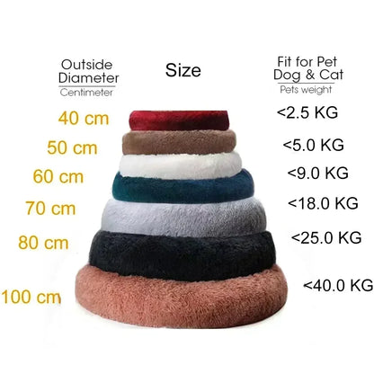 Super Soft Dog Bed Plush Cat Mat Dog Beds For Large Dogs Bed Labradors House Round Cushion Pet Product Accessories