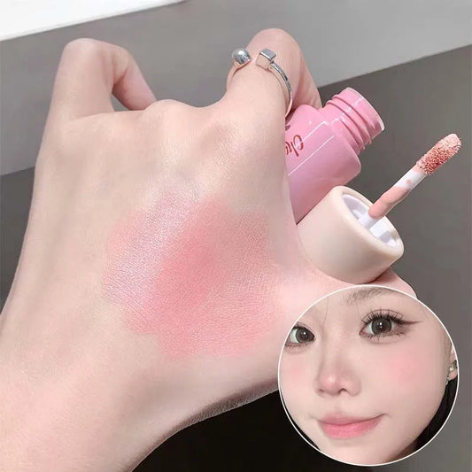 Liquid Blush Contouring Korean Makeup Smoothly Brighten Face Waterproof Natural Nude Peach Pink Rubores Rouge Woman Cute Makeup
