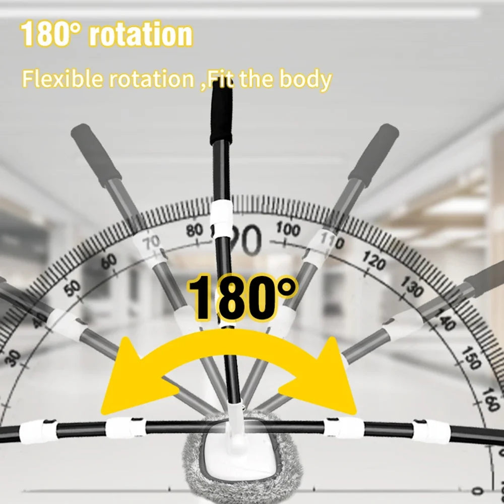 Car Wash Brush Car Cleaning Brush Telescoping Long Handle Mop Soft Hair Chenille Broom Universal Window Wash Auto Accessories