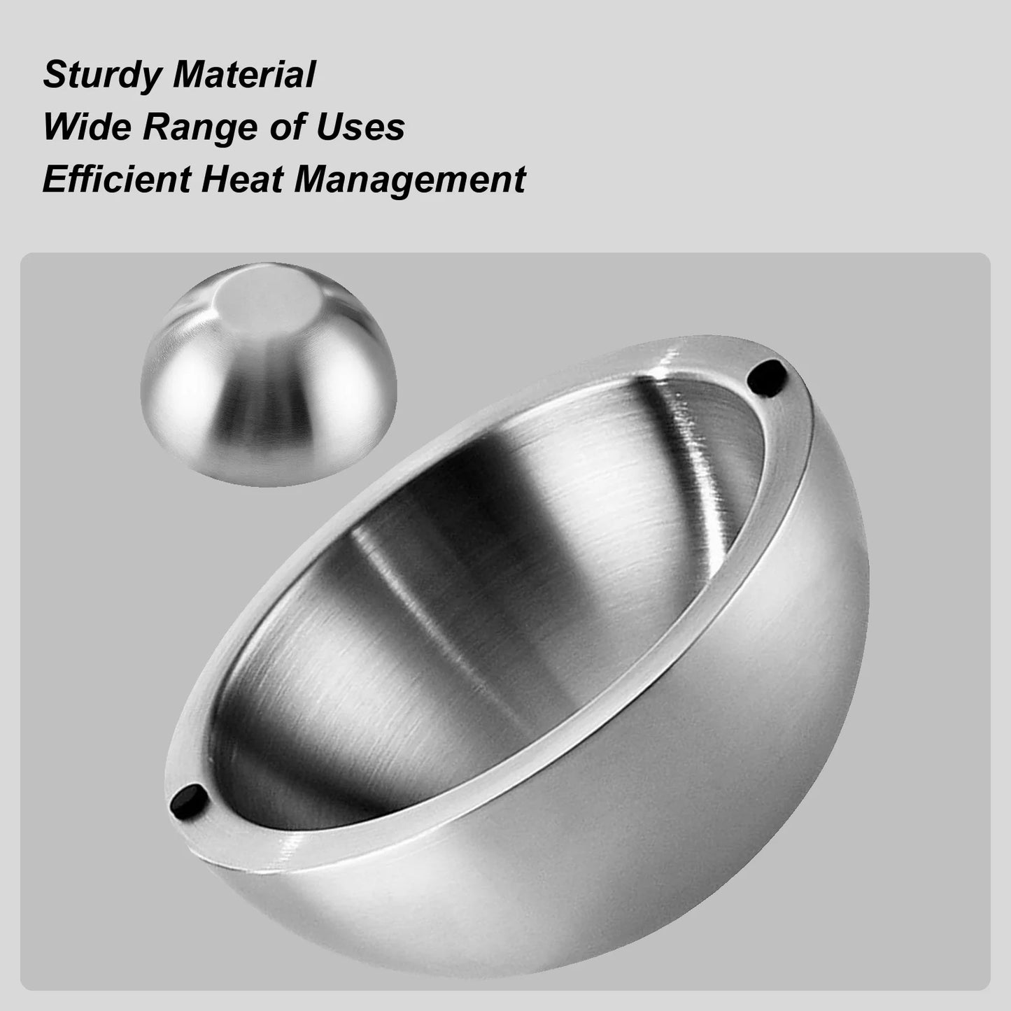 Chilled Serving Bowl Double walled stainless steel thick insulated bowl Insulated Dip Chiller Bowl for Sauces Guacamole Salad