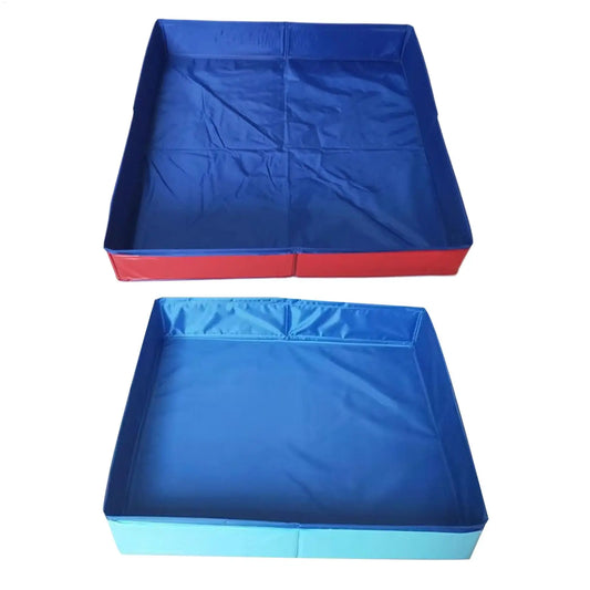 50x50cm PVC Folding Pet Swimming Pool Dog Cat Kiddie Wading Pool Pet Puppy Bathing Tub Summer Outdoor Backyard Water Fun Toys